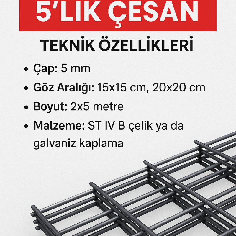 Maslak Çesan Çelik Hasır - Görsel 2